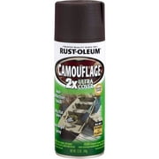Earth Brown, Rust-Oleum Camouflage 2X Ultra Cover Spray Paint, 12 oz
