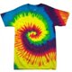 thumbnail image 1 of Colortone- Camiseta de manga corta gruesa de efecto teñido con arcoiris para chica/mujer (Arcoiris), 1 of 1