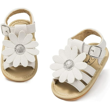 

QWZNDZGR Baby Girls Boys Sandals Infant Summer Beach Shoes Anti Slip Rubber Sole Outdoor First Walking Crib Shoes