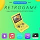 thumbnail image 3 of V90 3.0 pulgadas Retro Flip Handheld Console Mini Video Game Player (Amarillo), 3 of 9