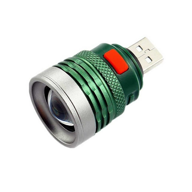Naiovety Linterna USB portátil de emergencia con , lámpara de iluminación de trabajo inalámbrica, linterna de bolsillo, luz de relleno de Caza Luz verde