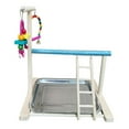 thumbnail image 1 of Parque Infantil para Loros, Juguete para Masticar pájaros, Juguete con Campana para Loros, Soporte para Perca para Entrenamiento de Loros, Gimnasio, 1 of 9