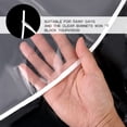 thumbnail image 3 of SNNROO Clear Rain Hats  Plastic Outdoor Rain Bonnet Tie Strings Waterproof Protector Hood, 3 of 7