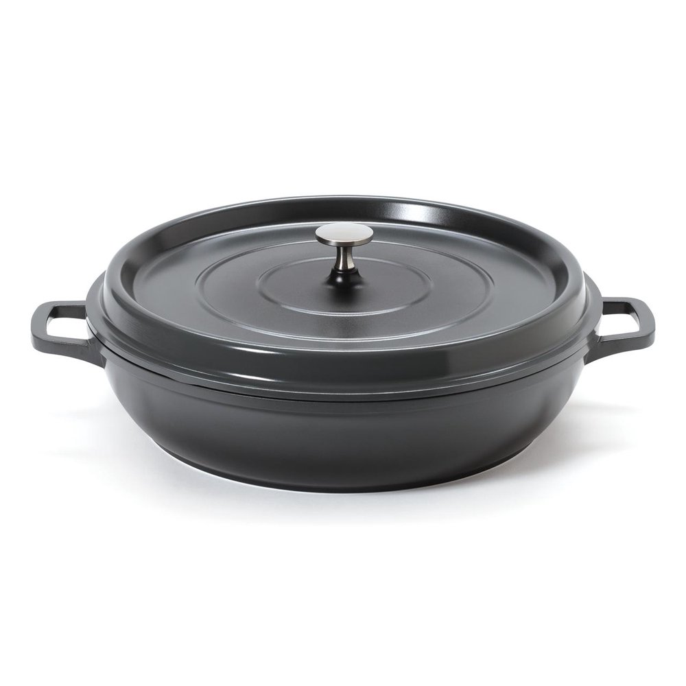 Heiss® EnergyEfficient Cast Aluminum Braiser Pan / Casserole Dish, 4.5