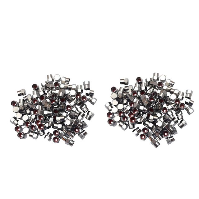 200 Piezas de Neumáticos s / Tapas de Válvulas de Vástago de Rueda Hexagonal Coche Camión Sharpla Tapones de válvula de neumático de cromo