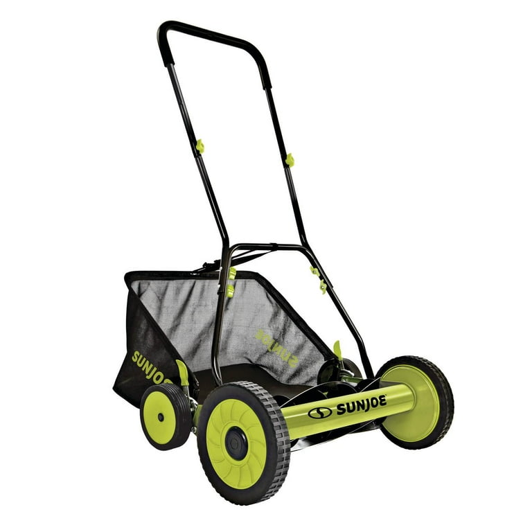 Sun Joe 20 inch 5 Blade Reel Mower with Grass Catcher 9 Position