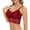 Red, variant on Ladies Lace Sling Wrap Chest Hollow Out Red Breathable Lace Bra Top Underwear Small Bra Sports Brawls for Women Bra's for Women 36c Bras One Shoulder Sports Bras for Women Sports for Women Bra Extra