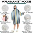 thumbnail image 5 of Comfy Wearable Blanket Hoodie for Women Men Adult, Oversized Sherpa Fleece Sweatshirt Blanket with Hood and Pocket, 5 of 7