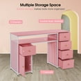 thumbnail image 3 of BarberPub Makeup Vanity Desk with Drawer, Manicure Table Storage Cabinet, 3 of 8