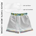 thumbnail image 3 of FORMRS Boys Swim Trunks Quick Dry Mesh Liner Boardshorts Sizes XS-XL, Blue Seaside, 3 of 7