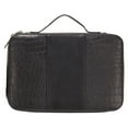 thumbnail image 2 of Goodhope  Deluxe Croc Leather Cosmetic Toiletry Case Brown, 2 of 4
