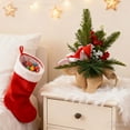 thumbnail image 2 of PEIBang Mini Tabletop Christmas Tree,Artificial Christmas Trees with Red Berries,Xmas Tree for Home Office Fireplace Christmas Decorations, 2 of 4
