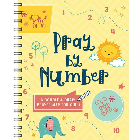Faith Maps Pray by Number (Girls): A Doodle and Draw Prayer Map for Girls, (Spiral-Bound)