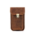 thumbnail image 5 of Riñonera para hombre, bolso para colgar, bolso para teléfono móvil, funda protectora de cuero genuino, capa superior de cuero de vaca Crazy Horse, bolso para colgar en la cintura para exteriores, 5 of 5