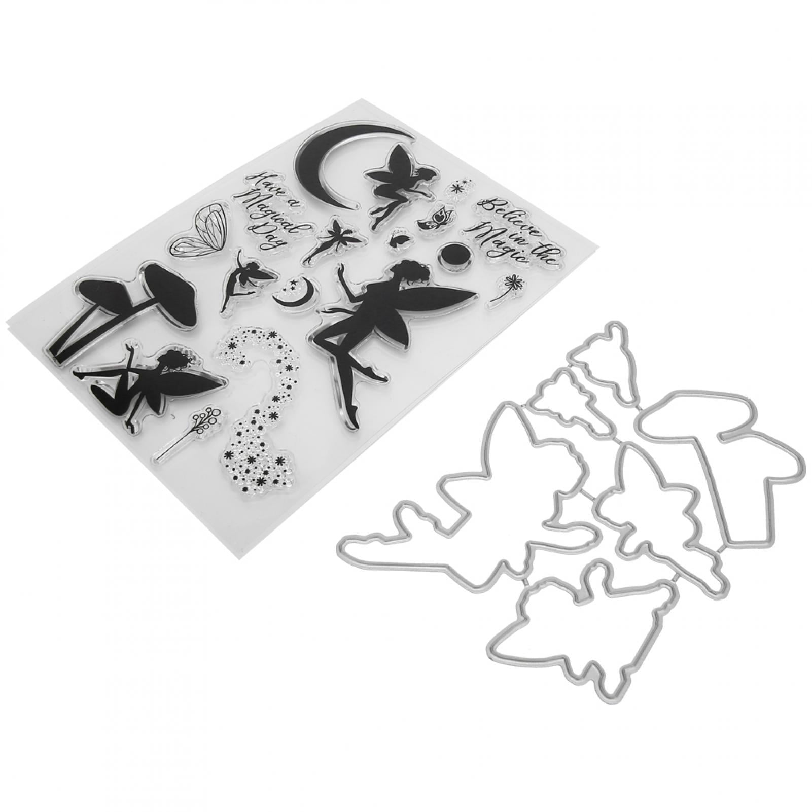 YLSHRF Finished Stamp,Transparent Seal,Transparent Seal DIY Hand Account Scrapbook Finished Stamp Beautiful Fairy Photo Album Decoration