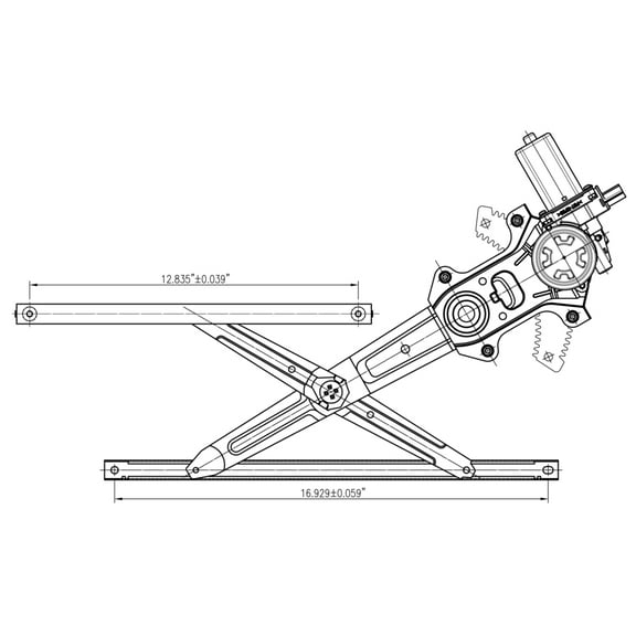 TYC 660604 Power Window Motor And Regulator Assembly Fits select: 2011-2017 HONDA ODYSSEY