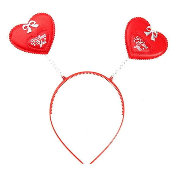 Sequins Heart Headband Valentines Headband For Girls Heart HeadBopper Headband And Heart Shape Heart Hair Hoop