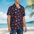 thumbnail image 5 of Daiia Halloween Hawaiian Shirt for Men Gentle Cotton Regular Short Sleeve Casual-Large, 5 of 9
