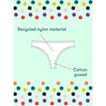 thumbnail image 5 of Kindly Yours Women's Sustainable Micro Thong Panties, 3-Pack, Sizes XS to XXXL, 5 of 8