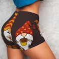 thumbnail image 4 of Honeii Fall Gnomes Print Women's Workout Shorts, Gym Shorts for Active Wear, Sports Shorts,Women's Running Shorts,Quick Dry Athletic Shorts-X-Large, 4 of 8