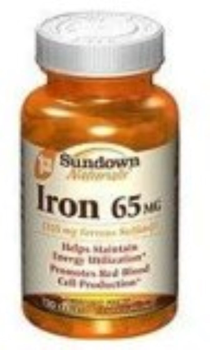 Sundown Naturals Iron 65 mg Tablets 120 Tablets