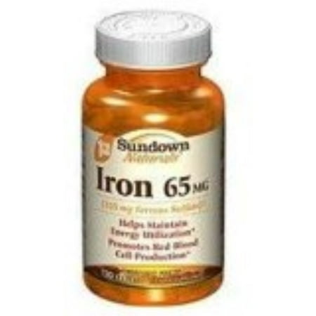 Sundown Naturals Iron 65 mg Tablets 120 Tablets - (Pack of 2)