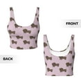 thumbnail image 6 of Goofa Dachshund Dog Puppy Printed Sports Bras for Women, High Impact Running Bra Workout Crop Tank Tops Longline Sports Bra Push up-XX-Large, 6 of 9