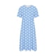 thumbnail image 5 of Vestido Casual Pantalones para Mujeres Vestido de Cuello Alto Cintura Elástica Cuello en V Manga Corta Polka Dot Cuello Redondo Top, 5 of 5