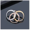 thumbnail image 5 of Fashion Pin Connection Three Layers Designer Fashion Ring for Women Valentine's Day Gift Jewelry R7393 (black,7), 5 of 6