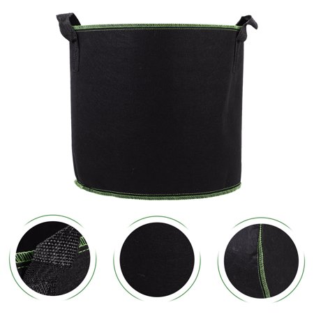 5 Pcs Breathable Plant Nursery Bags Non-woven Fabrics Flower Plant Growing Bags