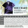 thumbnail image 2 of Sea Turtle Flower Purple Hawaiian Shirt for Men, Retro Style, Button Down Summer Beach Short Sleeve, S-5XL, 2 of 4