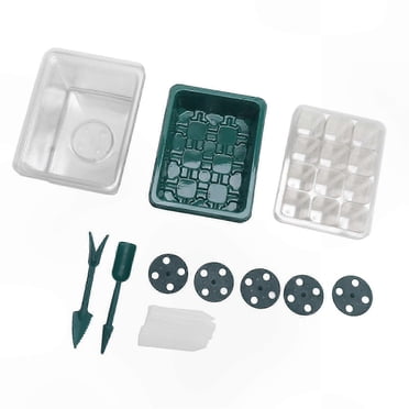 12-Cell Seed Starting Kit with Adjustable Humidity Dome for Plant Growth