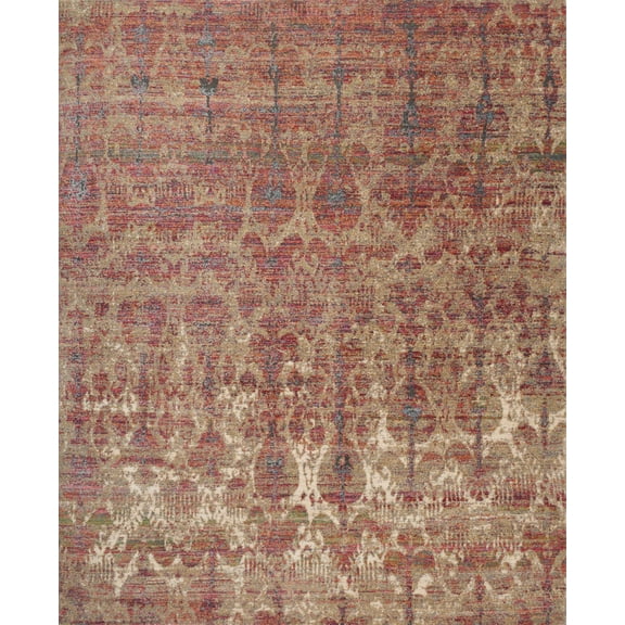 Loloi Javari Drizzle / Berry Power Loomed Area Rug, 9'-6" x 12'-6"