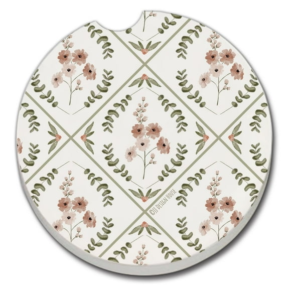 Thirstystone "Wildflowers" Single Absorbent Stone Car Coaster