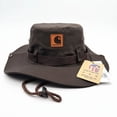 thumbnail image 1 of Verano Carhartt sombrero para el sol al aire libre sombrero de pescador americano plegable denim pesca a prueba de viento montañismo protección solar gorro de lavabo, 1 of 1