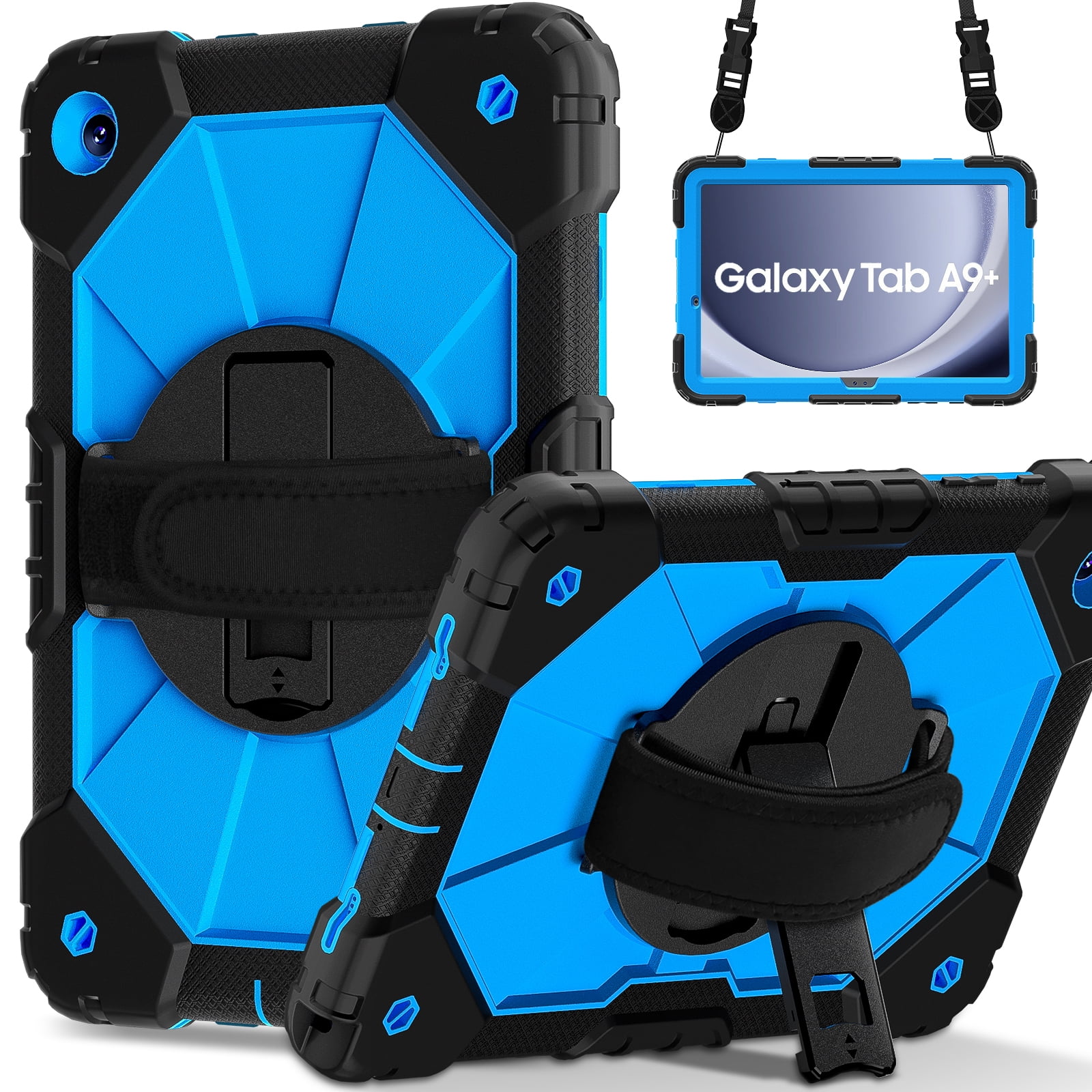 Case for Samsung Galaxy Tab 11" A11 plus / A9 plus (X230/X236B/X210/X216/X218), Shockproof case for galaxy a11+/ a9+ tab case , black+blue