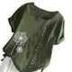 thumbnail image 4 of Camisa de mujer con botones, blusa informal de manga corta con cuello redondo, verde, M Advancent AP001735-26, 4 of 7