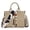 Cow-Khaki, variant on Wrangler HANDBAG Wrangler Tote Bag for Women Western Woven Shoulder Purse Leopard Print Handbags, Leopard-Brown