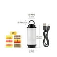 thumbnail image 4 of Hearth & Gear Outdoor Camping Light Portable Hanging Tent Light Three Color Adjustment Charging Atmosphere Light Top 100 Camping Gear Outdoor Camping Lighting Umbrella Fan Solar Lights for A Tent Type, 4 of 7