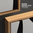 thumbnail image 4 of wall26 Framed Wall Art Print Set Boho Black and Gray Mid Century Polygons Abstract Patterns Digital Art Modern Art Bohemian Chic Relax/Calm for Living Room, Bedroom, Office - 16"x24"x3 Natu, 4 of 5