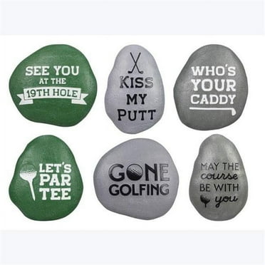 Youngs 73982 Resin Garden Golf Small Stone, 6 Assorted