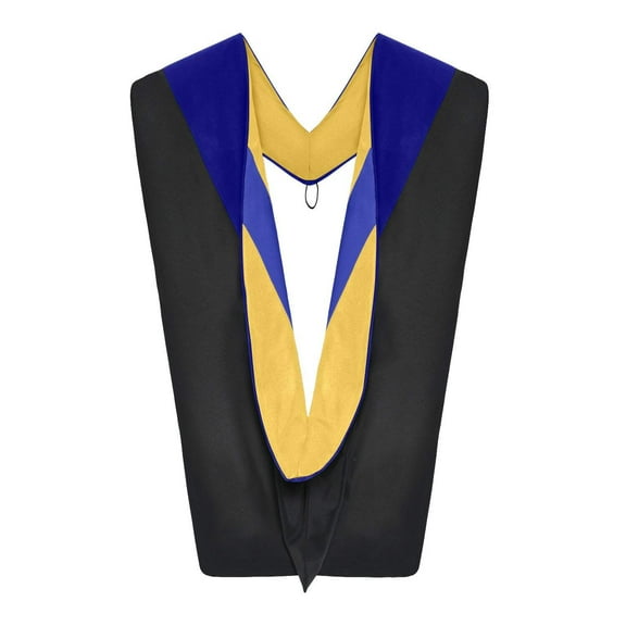 Endea Graduation Doctoral Hood For Philosophy - Dark Blue/Gold/Royal Blue