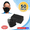 Black, variant on Disposable Kids Face Mask Child Size pleated 3 ply - 50 pieces Children Size Blue Boys