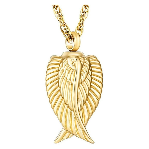 Sinyiin Steel Memorials Necklace Pet Ashes Safe Sealing Keepsakes Pendants Jewelry