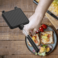 thumbnail image 1 of Non-Stick Coating Sandwich Mold Frying Pan Toast Breakfast Machine for Pancake Maker Bread Toast Kitchen Tool, 1 of 5