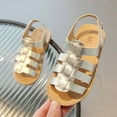thumbnail image 4 of Kmdttou Shoes for Women Sandals Summer Baby Girls' Sandals New Fashion Slip Beach Shoes Big Korean Braid Sandals on Clearance(Size:21-30), 4 of 6