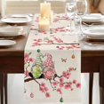 thumbnail image 3 of Table Runners 90 Inches Long Dress Scarves, Easter Farmhouse Coffee/Dining/Kitchen Table Runner for Living Room, Country Spring Gnomes Flowers Colorful Eggs Retro 13x90 Inch, 3 of 9