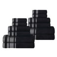 thumbnail image 2 of BNM Cotton 12 Piece Bathroom Towel Set, Black, 2 of 11