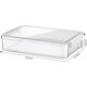 thumbnail image 3 of Organizador De Almacenamiento De Archivos De Plástico Transparente Caja De Almacenamiento De Documentos Contenedor Almacenamiento Ligero Impermeable Papel Fotográfico Caja Portatil, 3 of 4