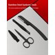 thumbnail image 5 of Juego de manicura y pedicura, cortaúñas, manicura de acero inoxidable, kit de aseo profesional, herramientas para el cuidado de las uñas con viajes lujosos, 5 of 5